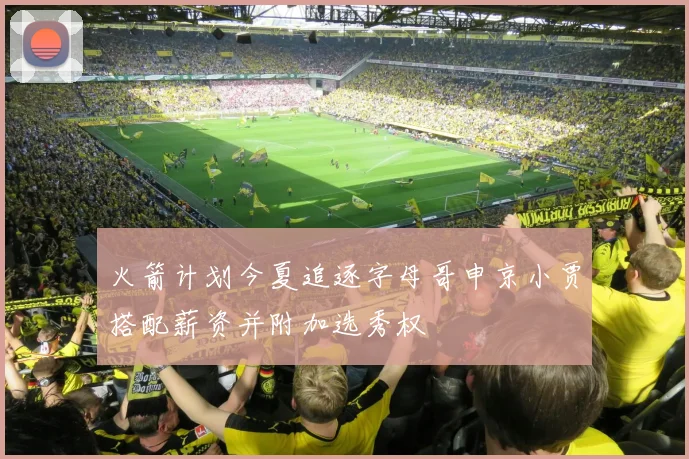 火箭计划今夏追逐字母哥申京小贾搭配薪资并附加选秀权